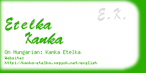 etelka kanka business card